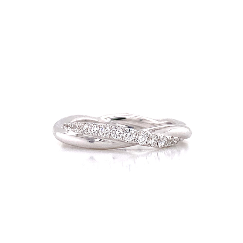 Triple Twirl Diamond Ring