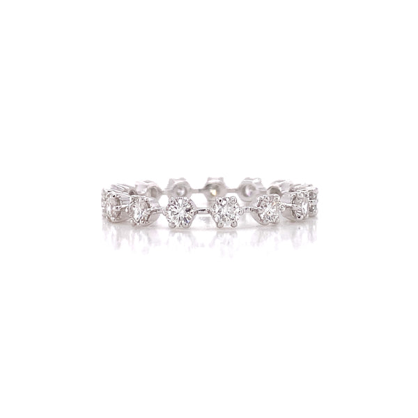 18k White Gold Diamond Dress Ring