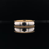 Men's Two Tone Milgrain Ring