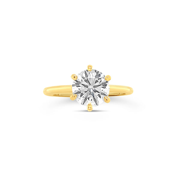 Classic Six Prong Solitaire Engagement Ring