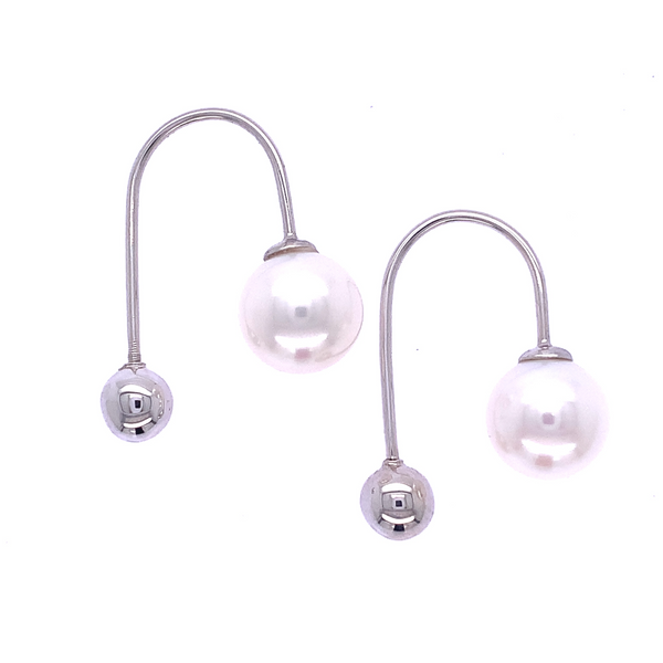 Pearl And Gold Drop Earring