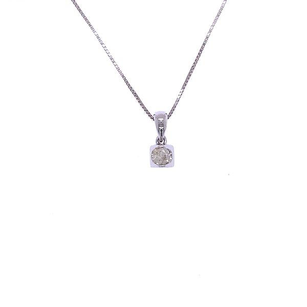 square diamond pendant