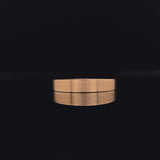 18k rose gold ring with matte satin finish video