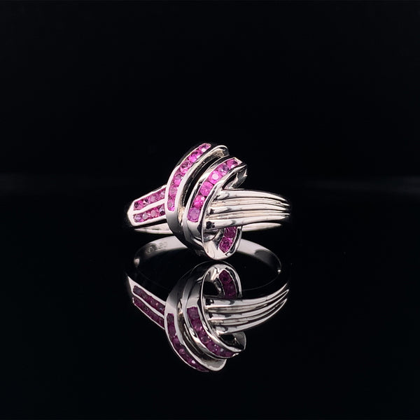 ruby knot ring