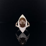 cats eye diamond ring