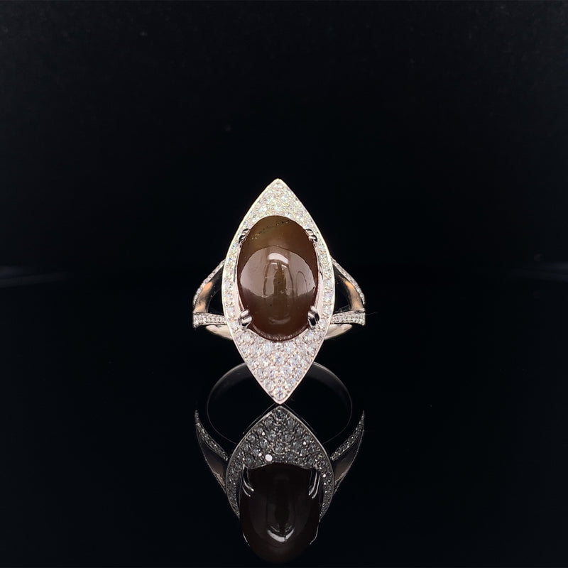 cats eye diamond ring