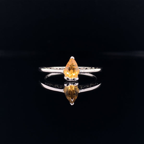 yellow sapphire diamond ring