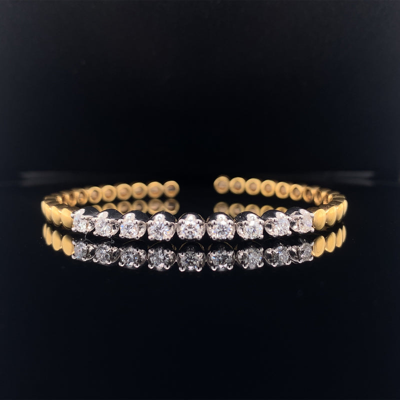 nine diamond bangle