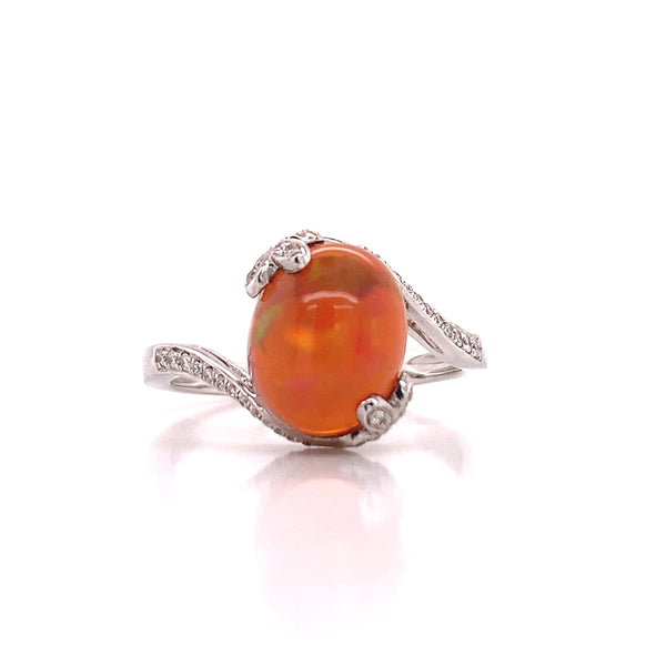 opal and diamond ring