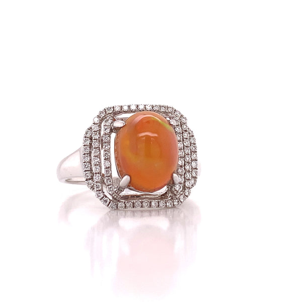 diamond and opal ring