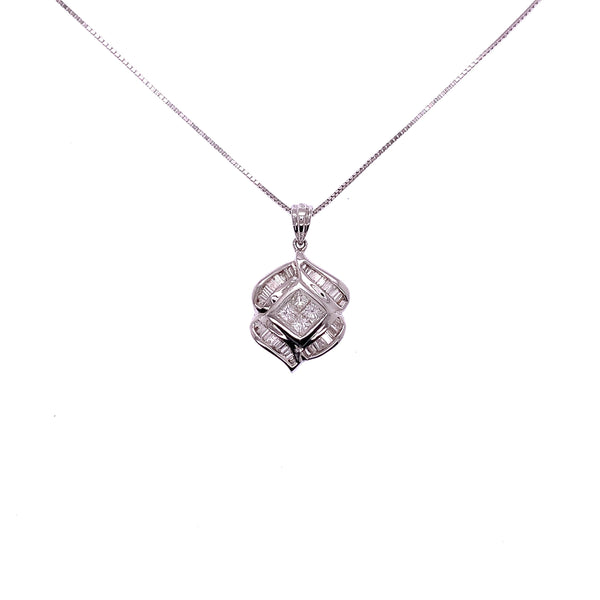 diamond drops pendant
