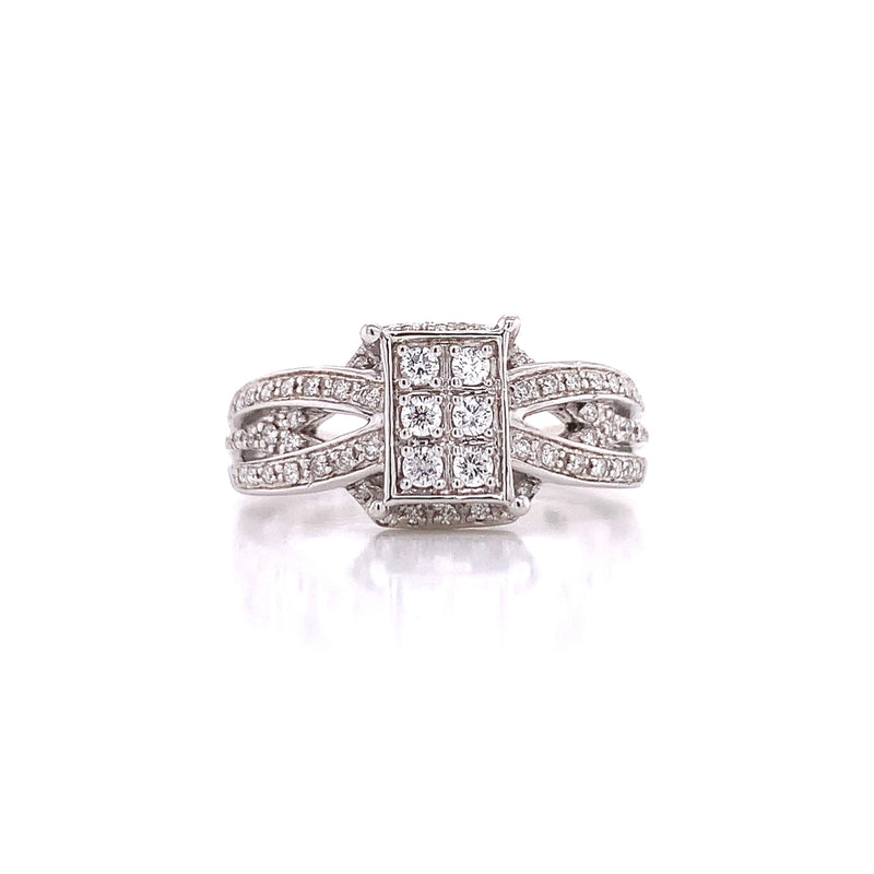 Diamond Domino Ring