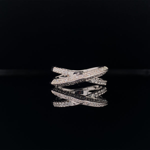 eternity cross diamond ring