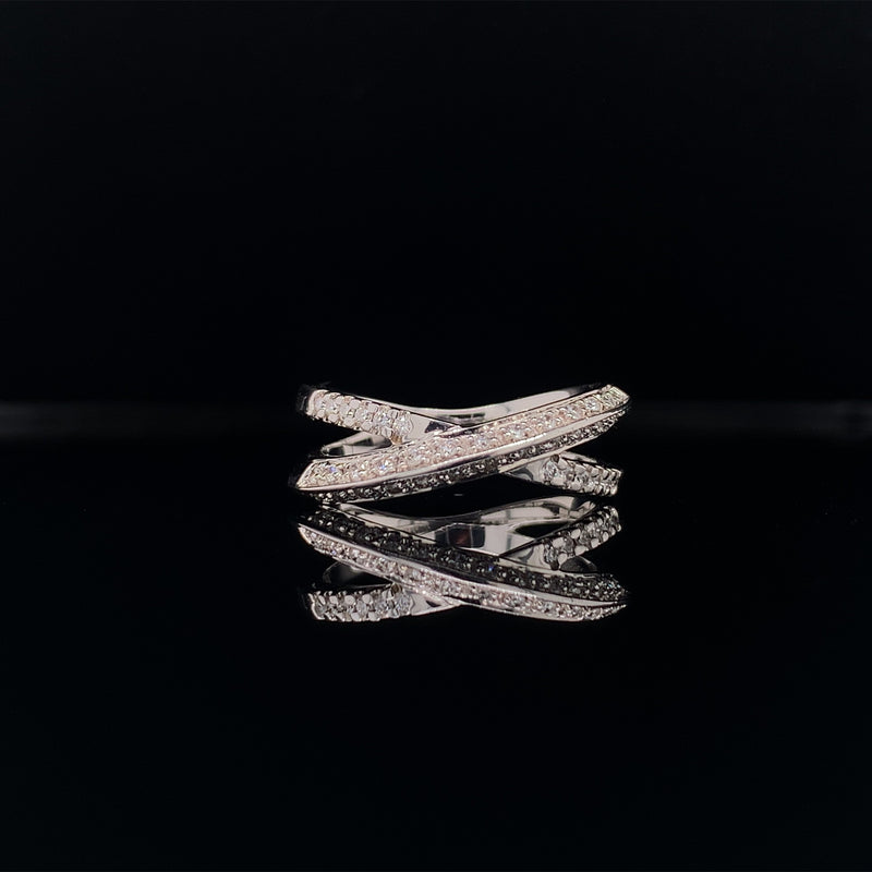 eternity cross diamond ring