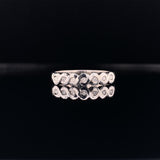 double ribbon diamond ring