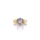 diamond sunrise ring