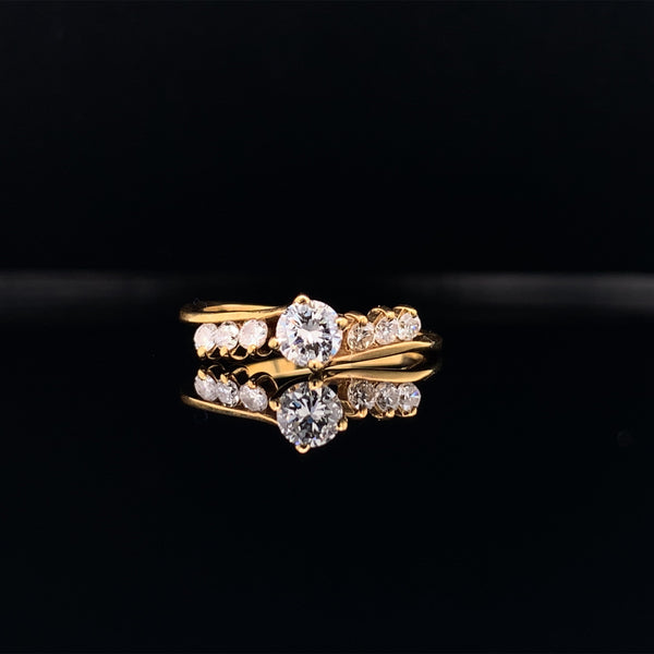 yellow gold september diamond ring