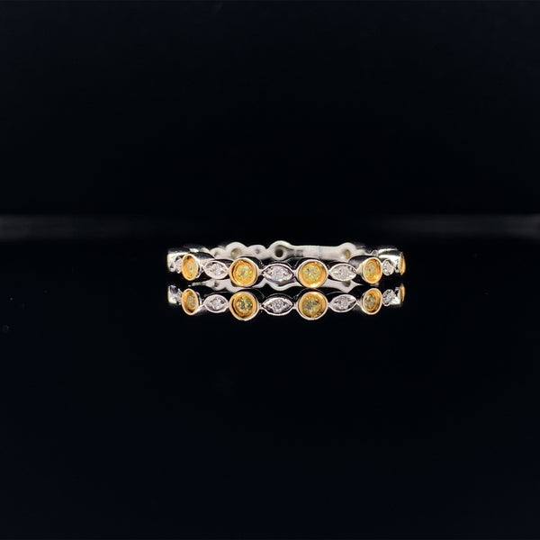 two tone cobblestone ring