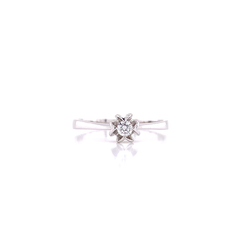 four petal diamond ring