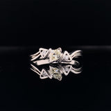 Left Right Angle Diamond Ring