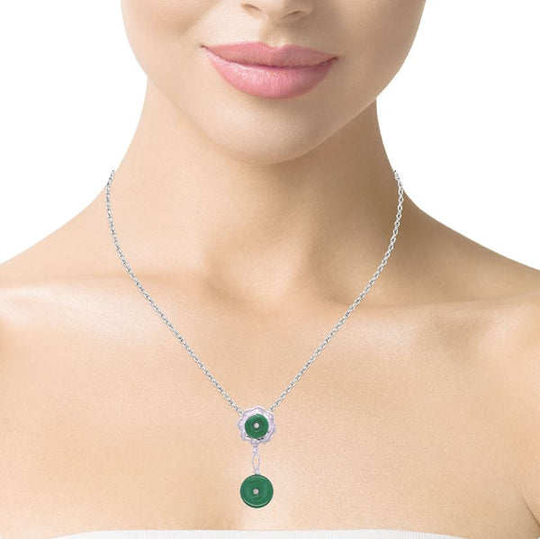 Double Jade Coin Pendant