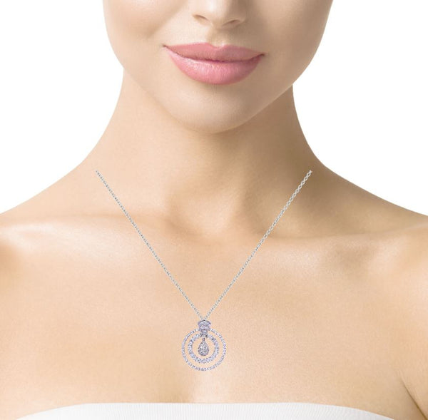 Double Revolution Diamond Pendant
