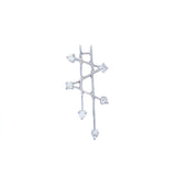 Parallel lines diamond pendant