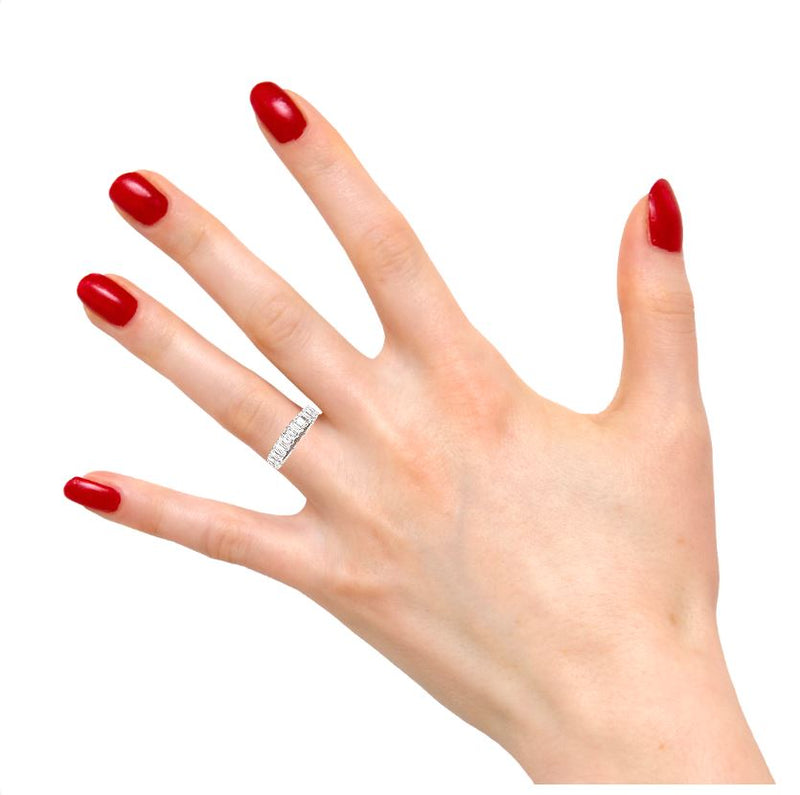 Emerald Diamond Eternity Ring