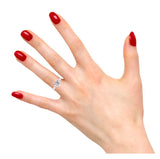 Heart Shaped Four Prong Solitaire Engagement Ring