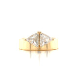 Double Trillion Diamond Ring, Sydney Engagement Ring