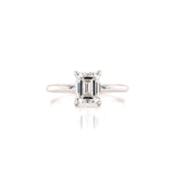Classic Emerald Cut Solitaire Diamond Engagement Ring