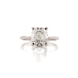 Classic Cushion Cut Solitaire Engagement Ring
