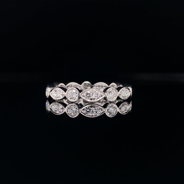 Round And Oval Eternity Diamond Ring