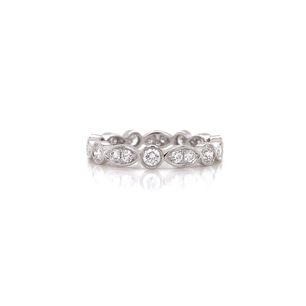 Round And Oval Eternity Diamond Ring