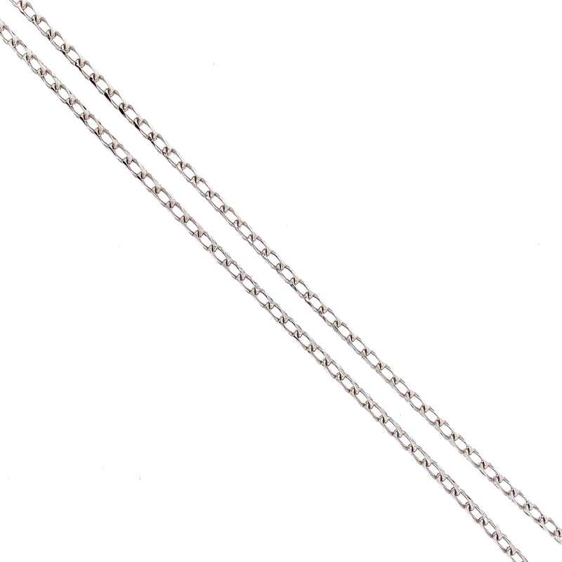 18k White Gold Link Chain