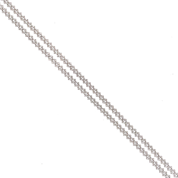 18k White Gold Zip Chain