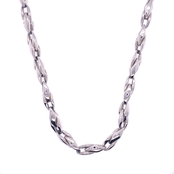 18k White Gold Links Necklace