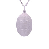 White Gold Mother Mary Pendant
