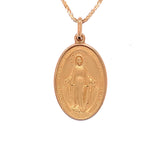 Yellow Gold Mother Mary Pendant