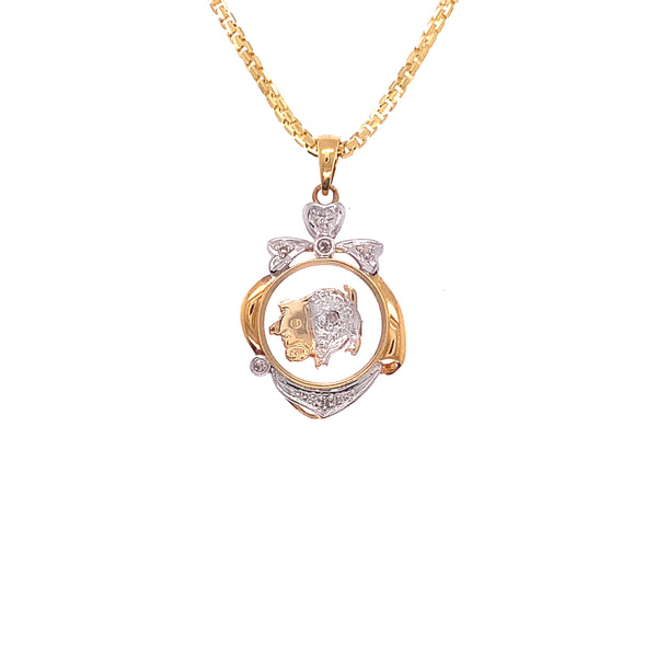 Rotating Pig Pendant