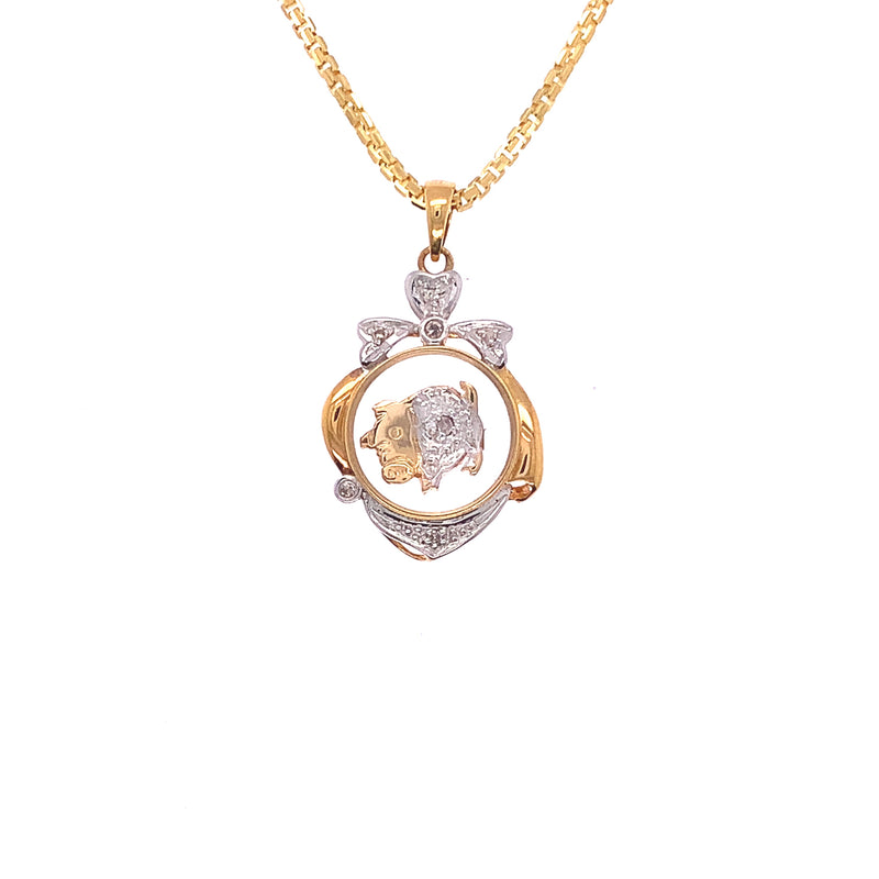 Rotating Pig Pendant