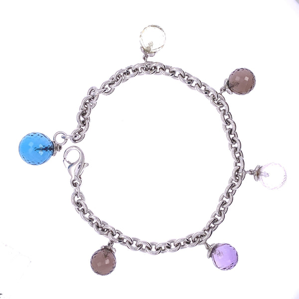 Topaz and Amethyst Bracelet