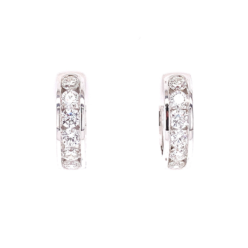 Channel Diamond Earrings