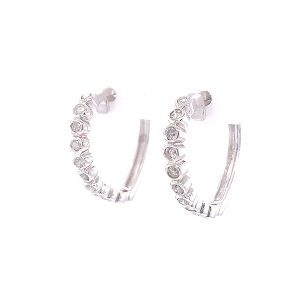 Diamond Hearts Earrings, Gold Jewellery Sydney Australia 
