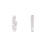 Diamond Hoops Earrings