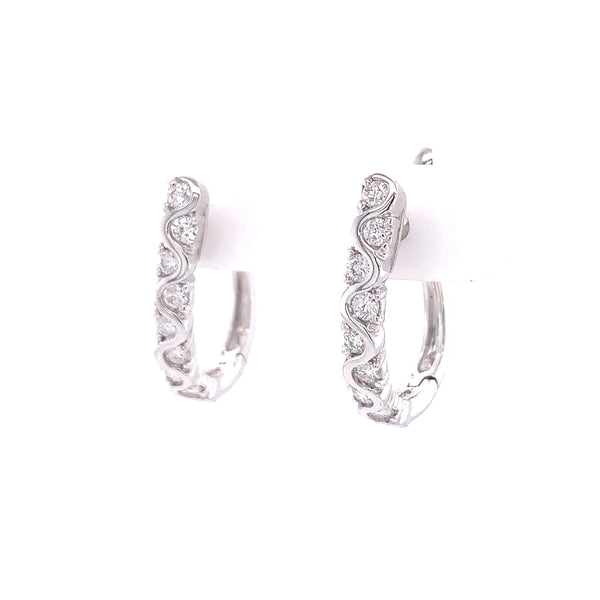 Diamond Swirl Earrings