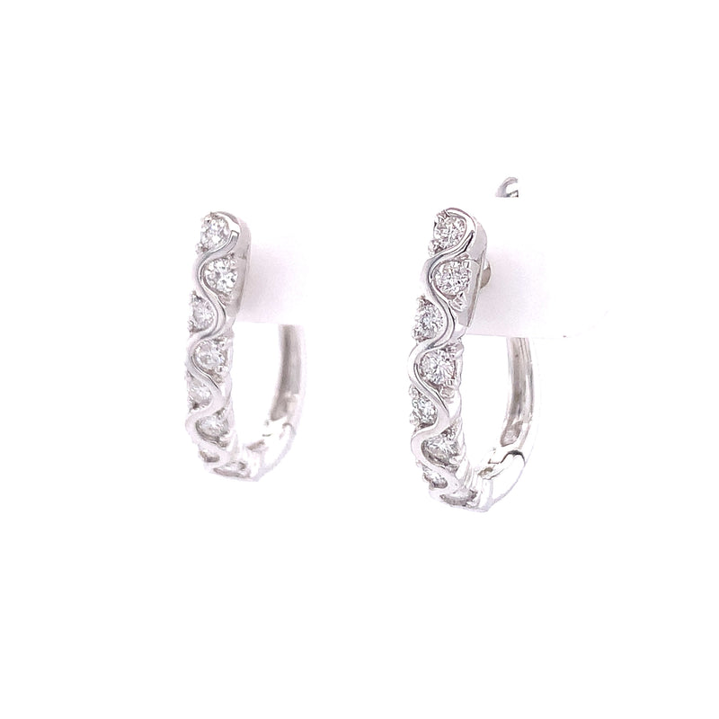 Diamond Swirl Earrings