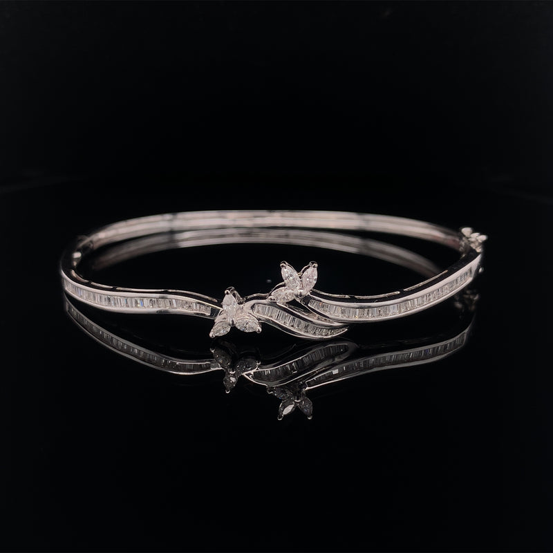 Marquise Diamond Bangle