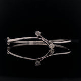 Double Diamond Curve Bangle