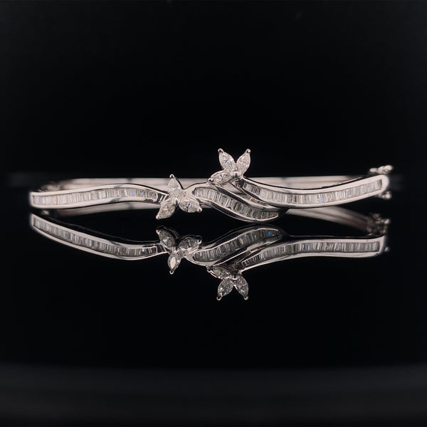 Marquise Diamond Bangle